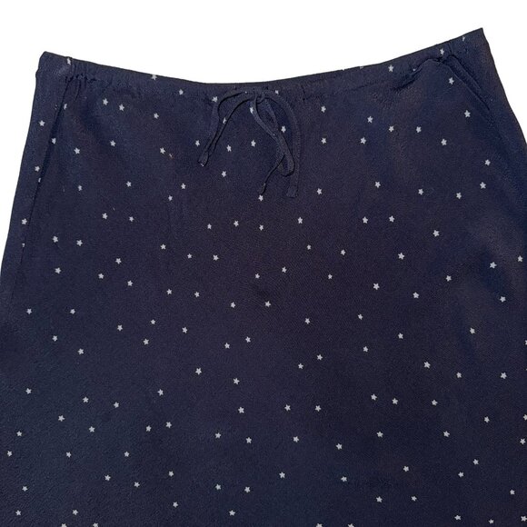 Like new! Madewell Drawstring Mini Slip Skirt in Night Dreams Size 6 - Picture 10 of 11